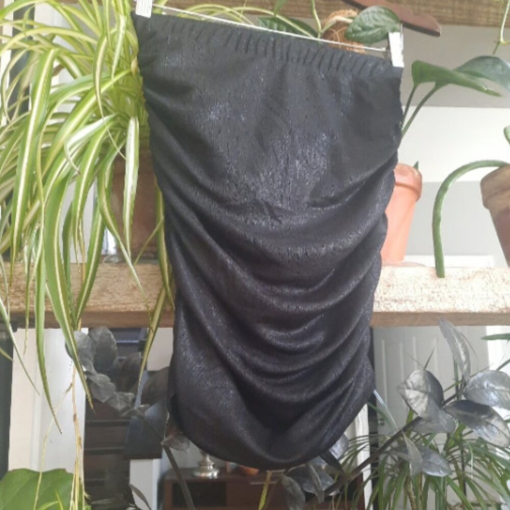EUC! MIKUTA The Black Glitter Base Skirt XS - Picture 4 of 5